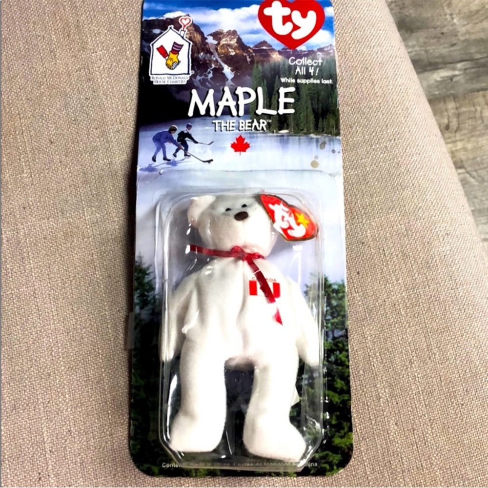 Ty maple Canada bear *rare with errors* new  brand new in package .
